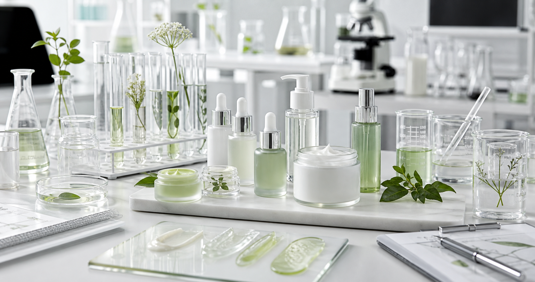 Custom formulation skincare R and D