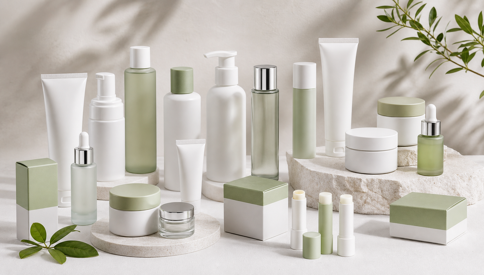 Private label skincare product range