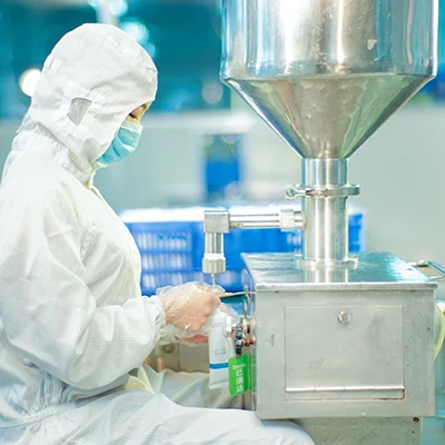 Cosmetic filling and boxing production line