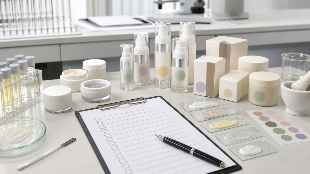 Formulaire de retour d&rsquo;échantillons cosmétiques pour marques de beauté