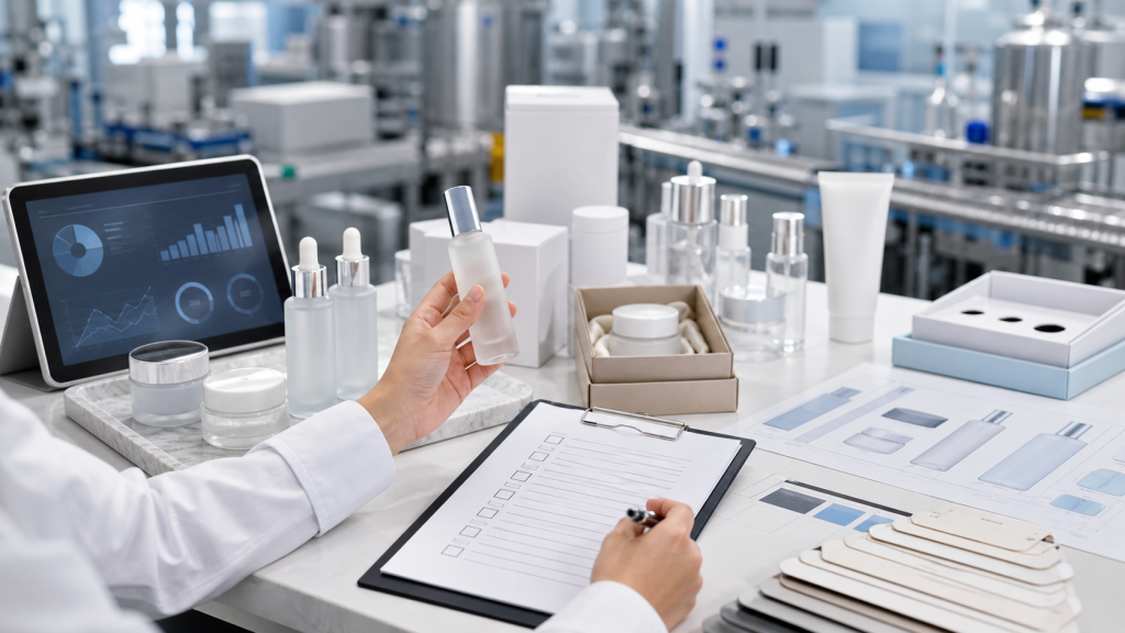 How to Evaluate a Cosmetic Factory Before Ordering Cosmetic factory evaluation for OEM ODM buyers with skincare samples packaging checklist and quality control review