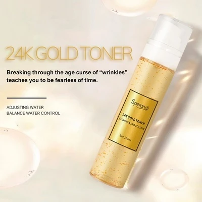 Private label 24K gold face toner