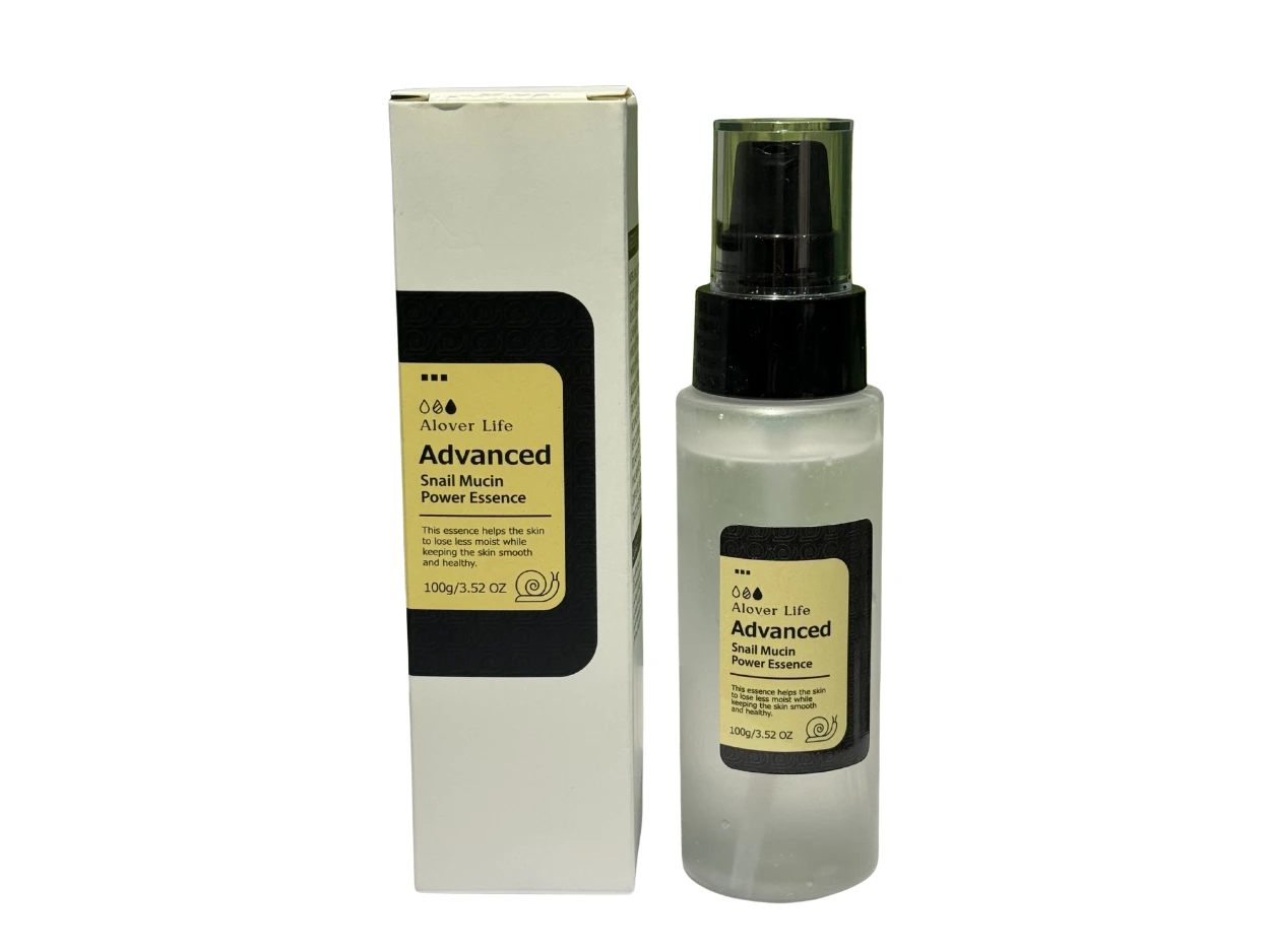 Private label aloe vera advance snail skin serum 96 percent mucin power essence 100ml for custom face serum brands