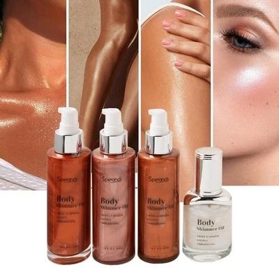 Private label body and face highlighter oil