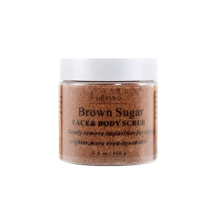 Marca privada brown sugar facial scrub