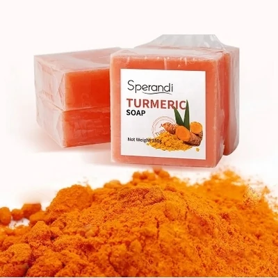 Private label cleansing turmeric soap for facial cleanser brands