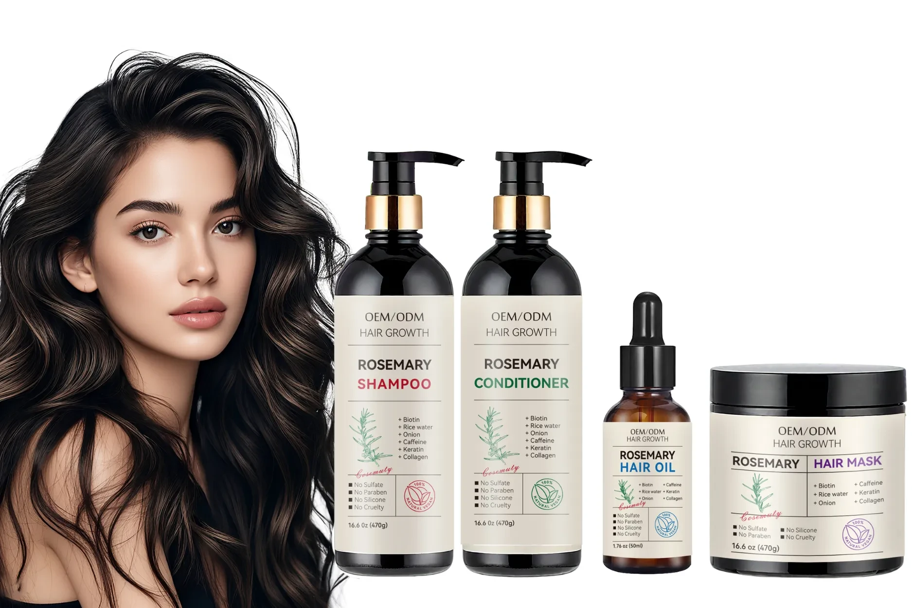 Private label hair care set products