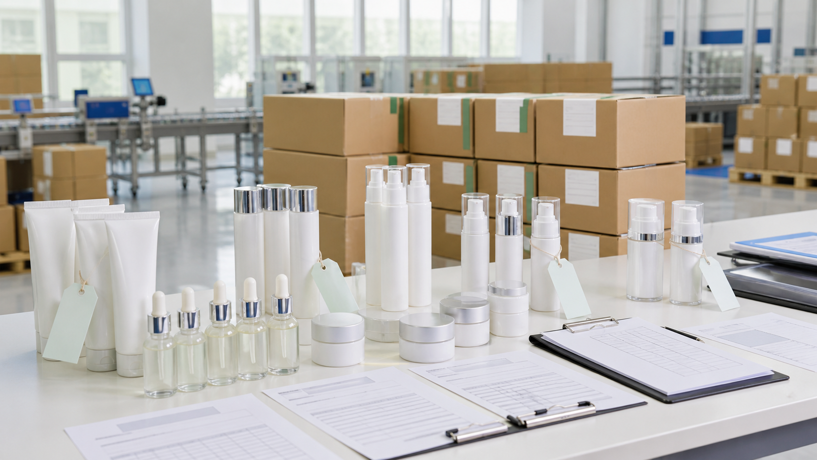 Can Beauty Brands Ship Different Products Together? Cosmetic OEM shipment planning with different unbranded skincare products cartons packing lists and quality control documents